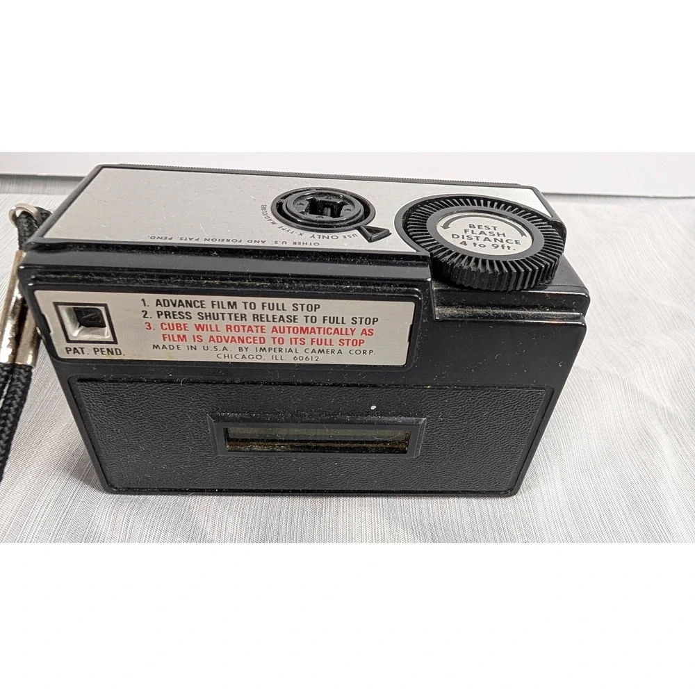 Imperial Magimatic X50 126 Film Camera Vintage Magicube Case - Untested
